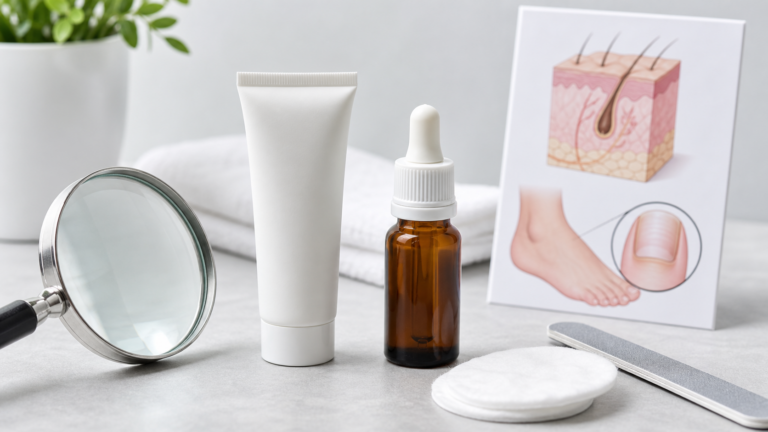 Dəri və dırnaq göbələyi barədə neytral dermatoloji maarifləndirmə vizualı